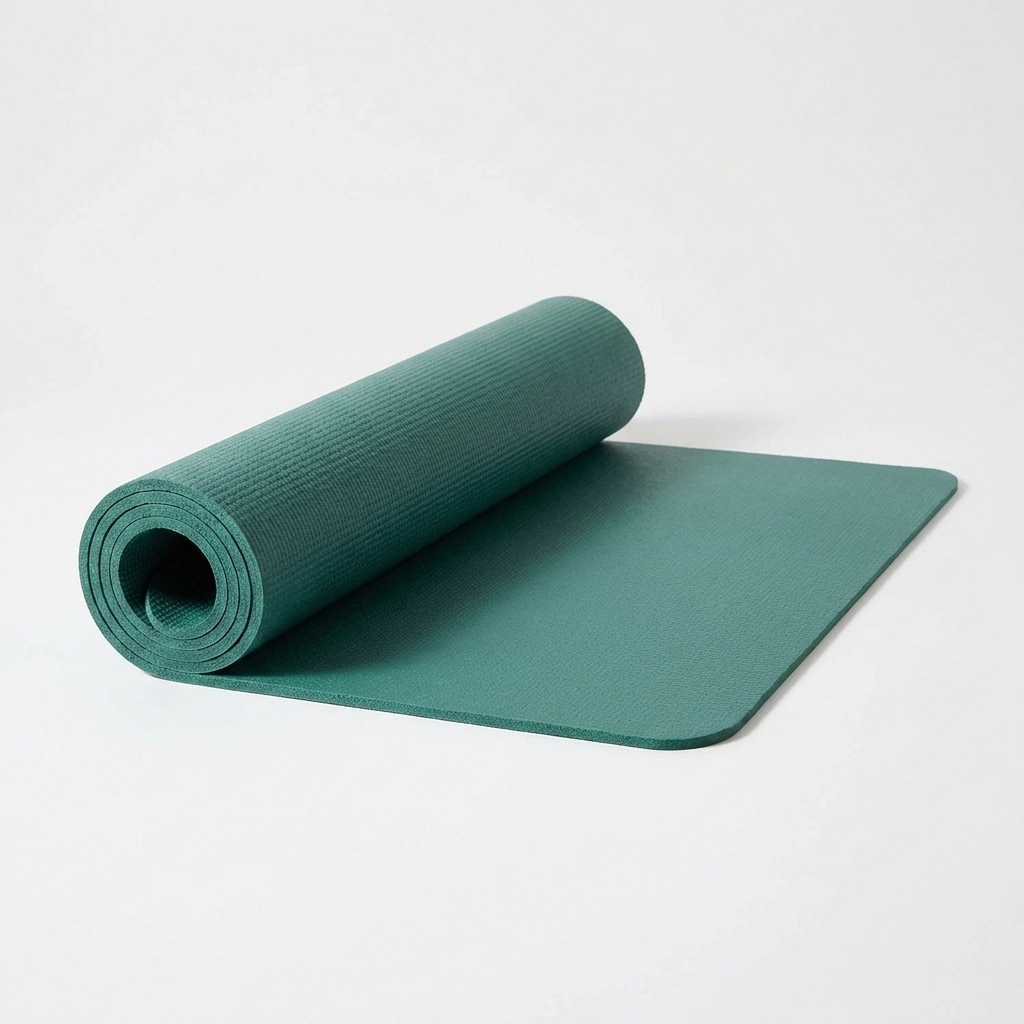 Mat de ejercicio enrollado