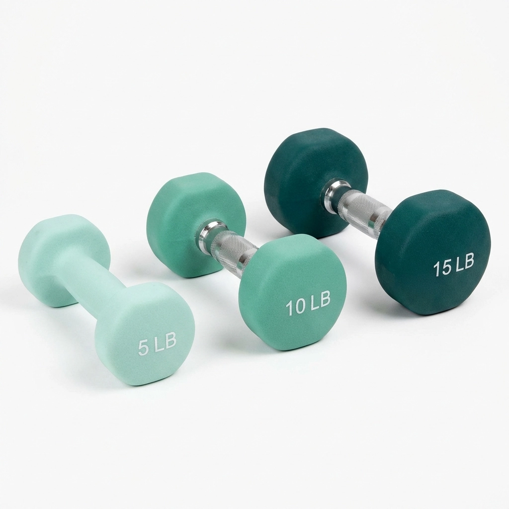 Set de mancuernas de 5, 10 y 15 libras