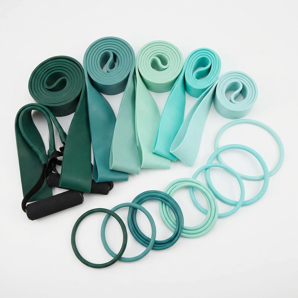 Set de bandas elásticas de distintas resistencias