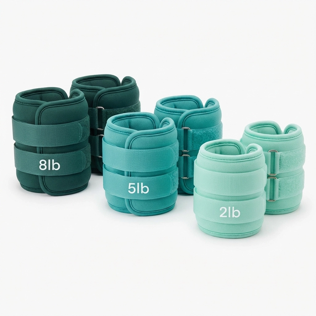 Pesas de tobillo de 2, 5 y 8 libras