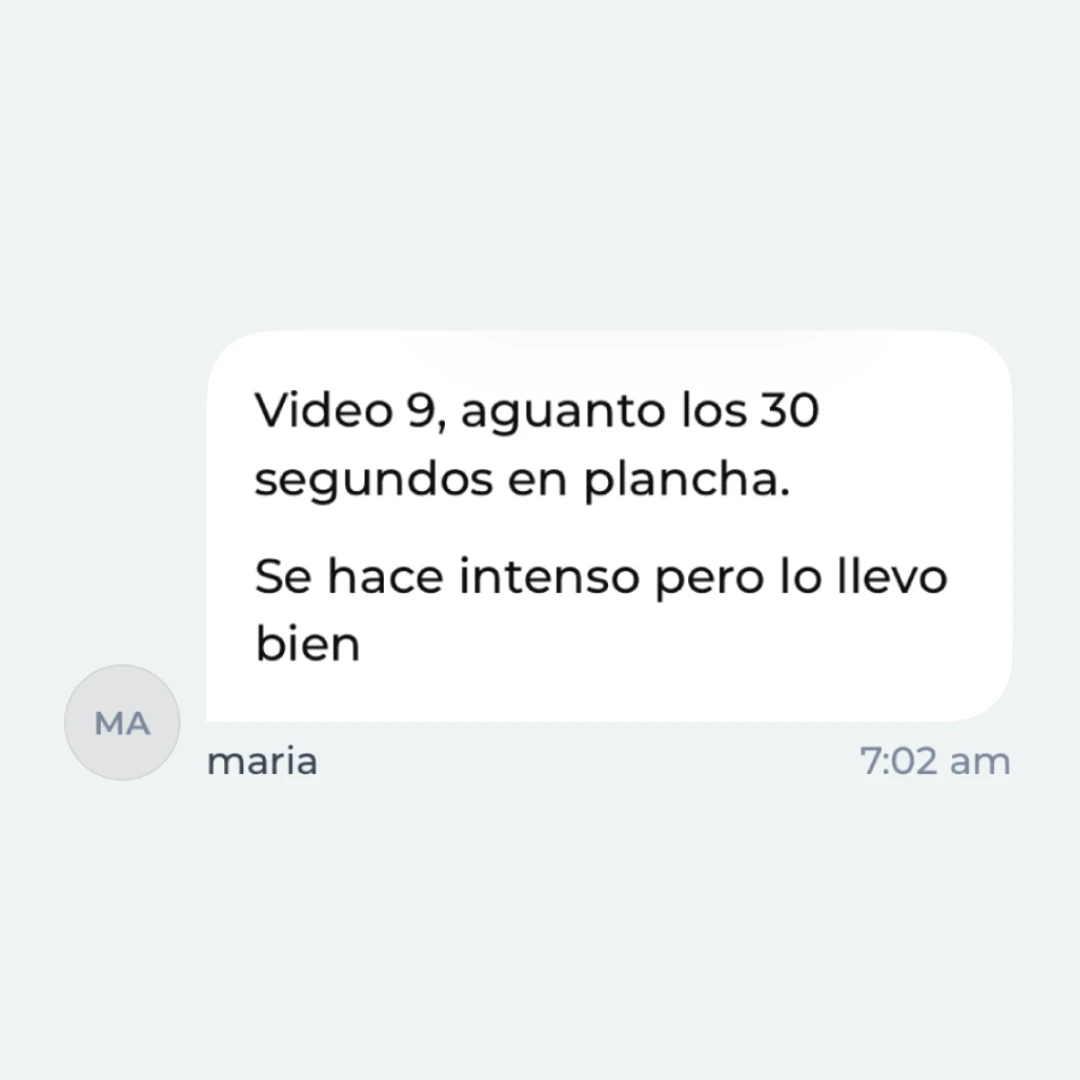 Mensaje de la Comunidad Activa de Adulto Fit 2