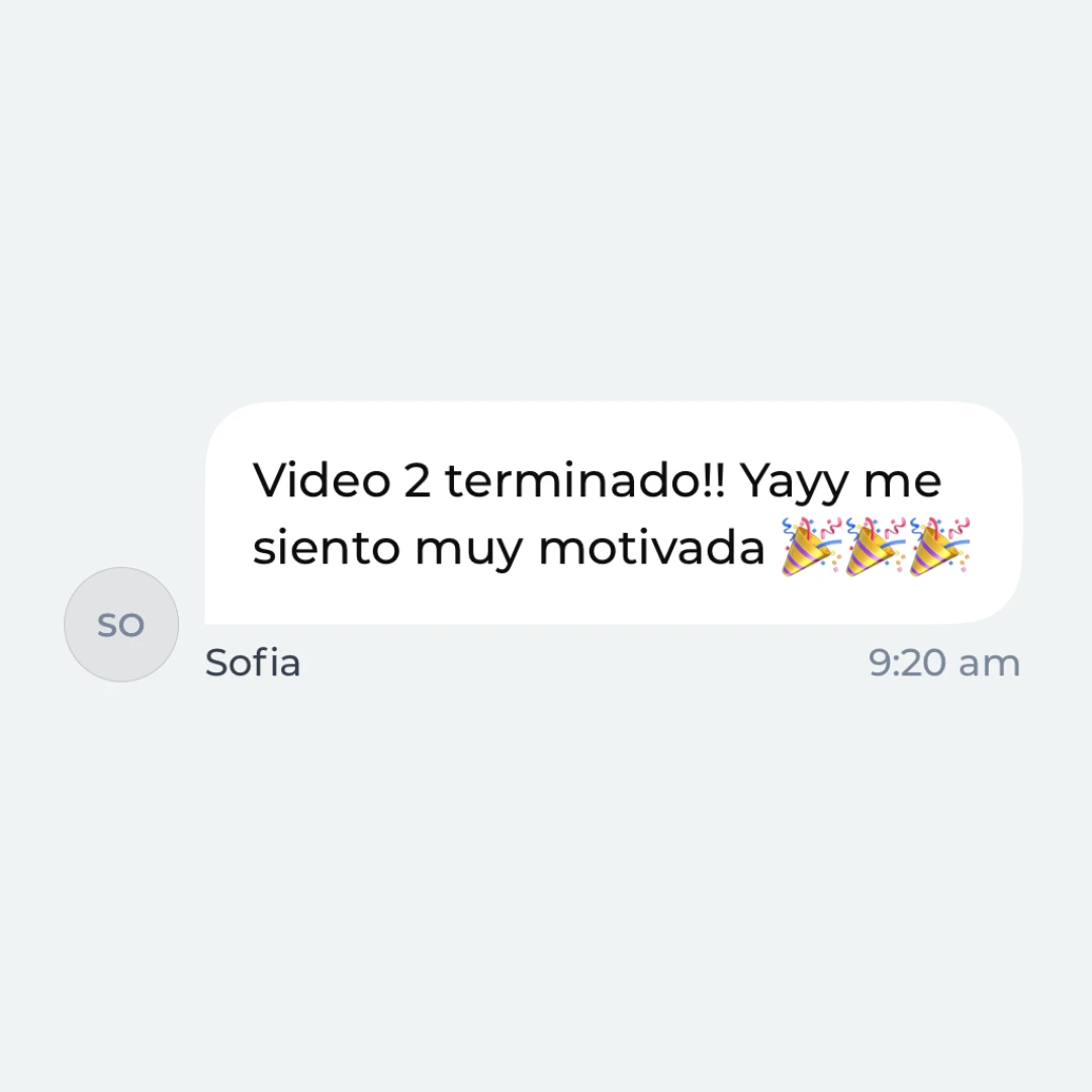 Mensaje de la Comunidad Activa de Adulto Fit 3