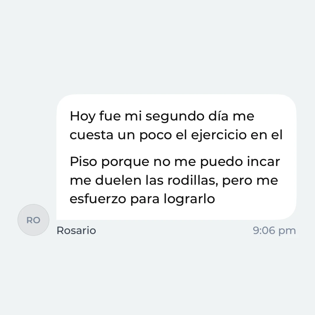 Mensaje de la Comunidad Activa de Adulto Fit 6