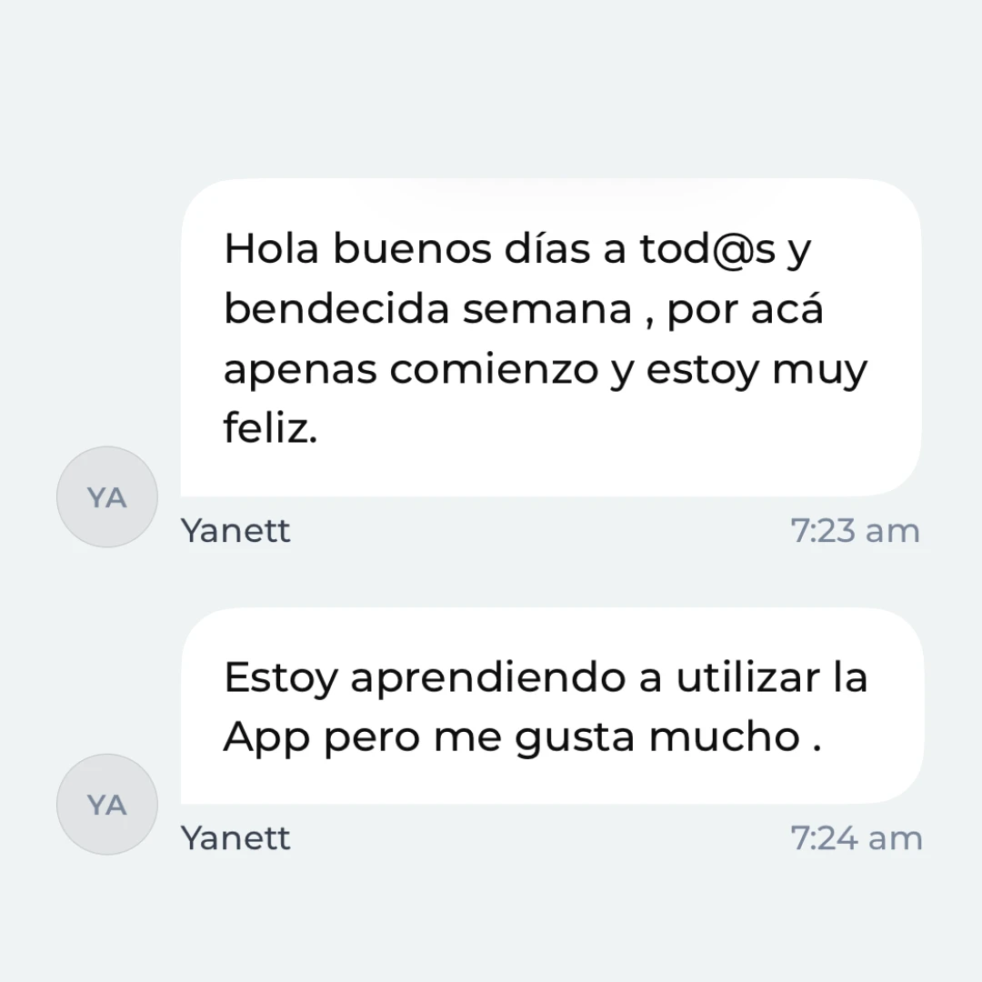 Mensaje de la Comunidad Activa de Adulto Fit 7