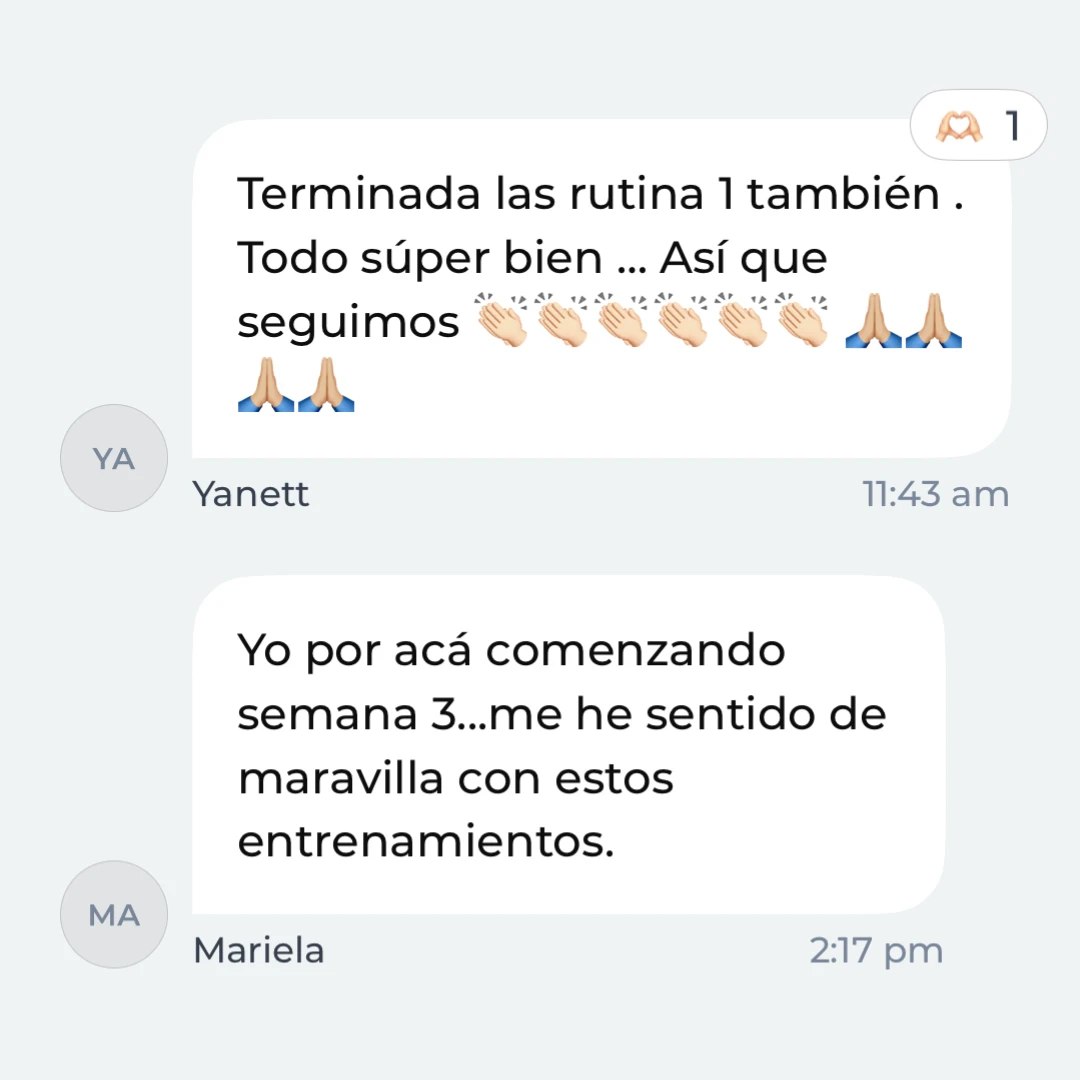 Mensaje de la Comunidad Activa de Adulto Fit 8