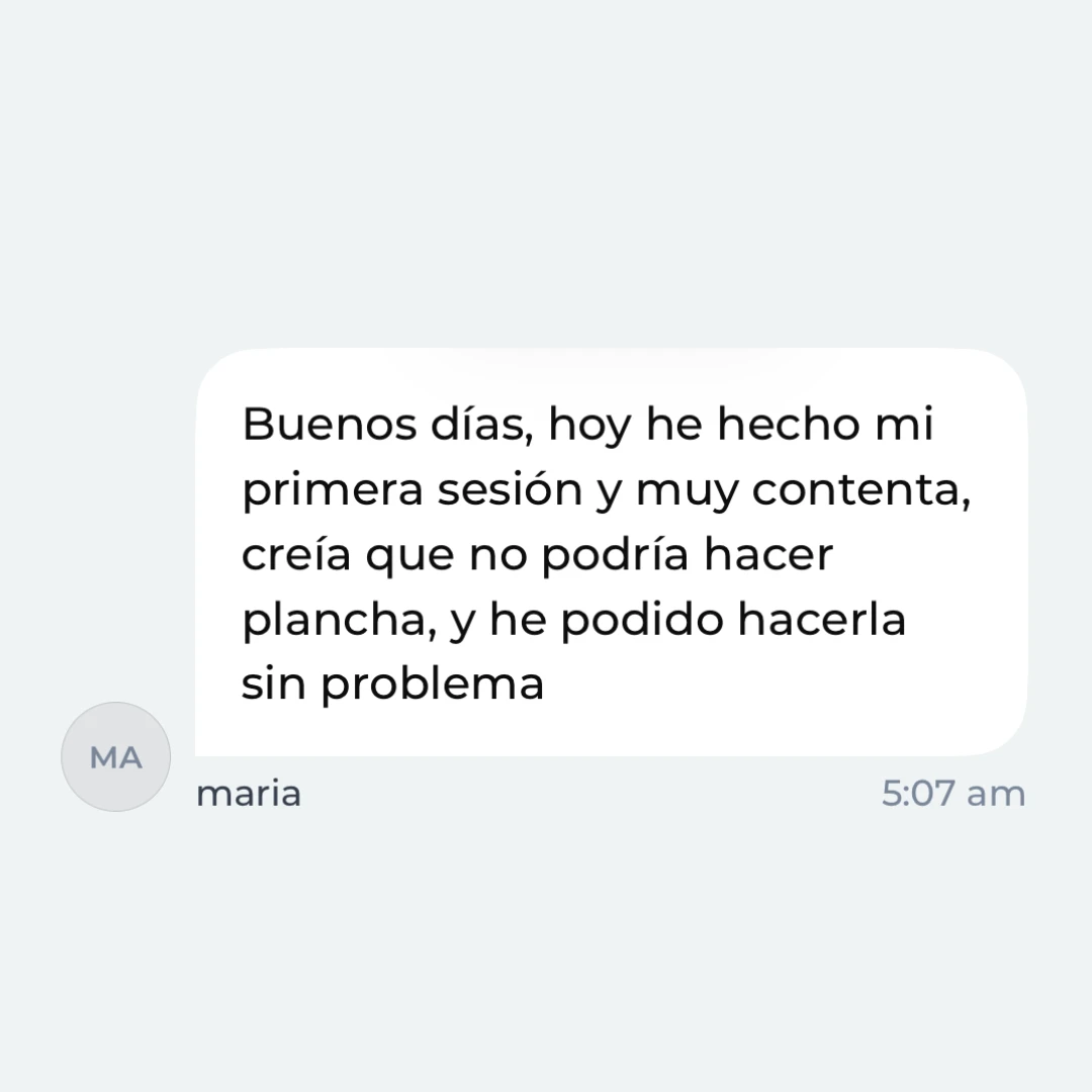 Mensaje de la Comunidad Activa de Adulto Fit 9